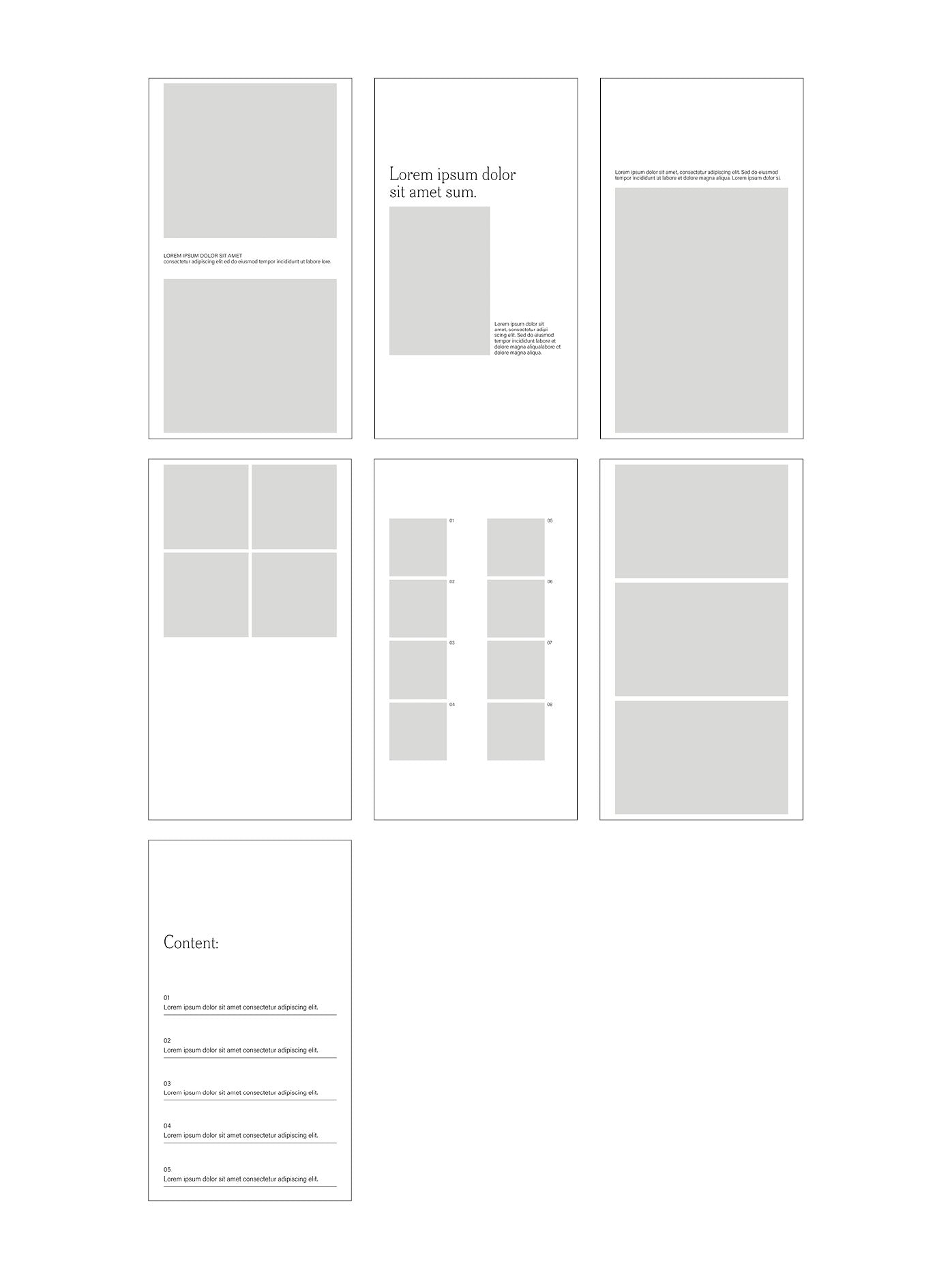 01_Design – Layouted Pages for Instagram Feed & Stories / 50 layoutet pages