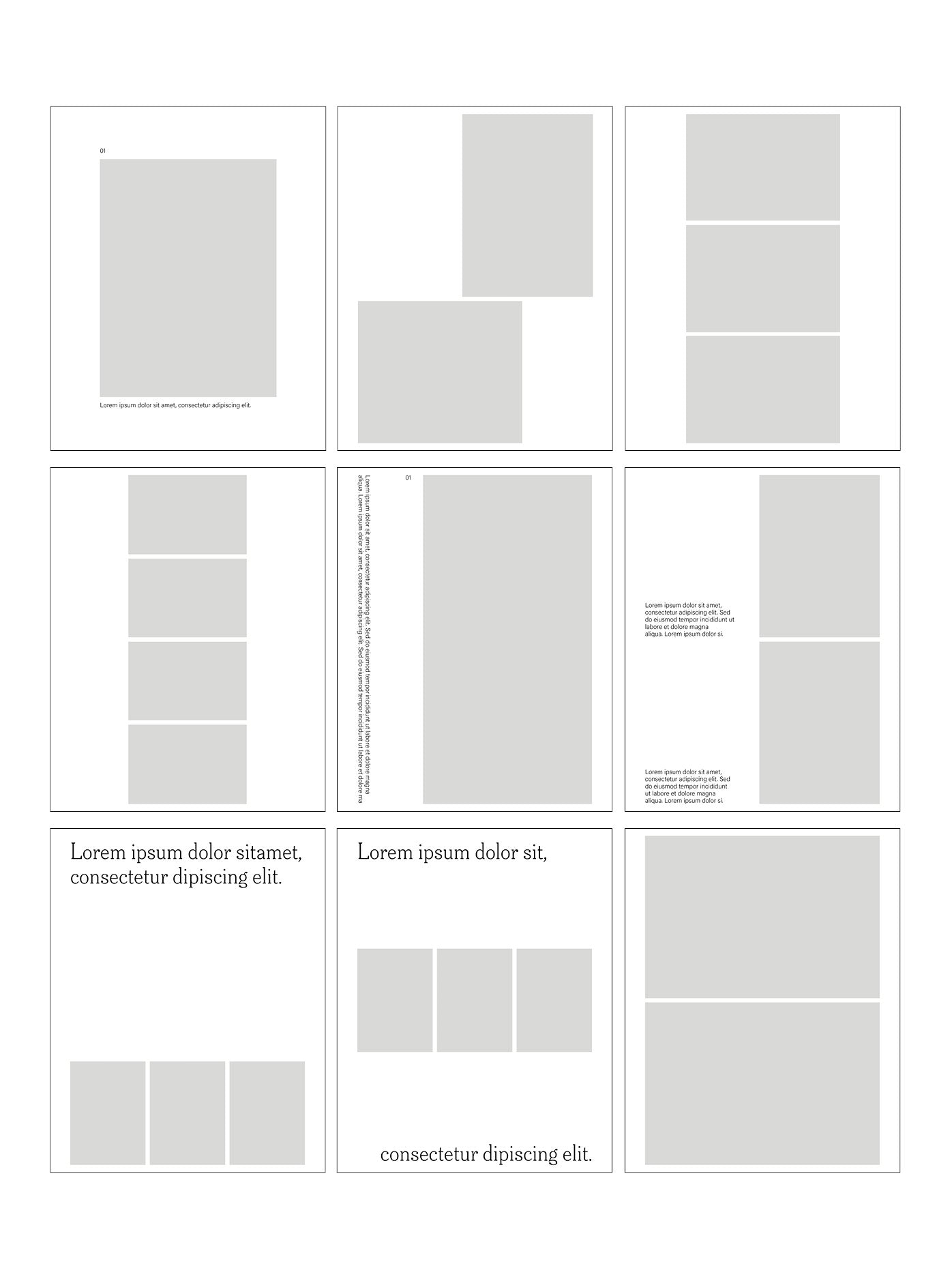 01_Design – Layouted Pages for Instagram Feed & Stories / 50 layoutet pages
