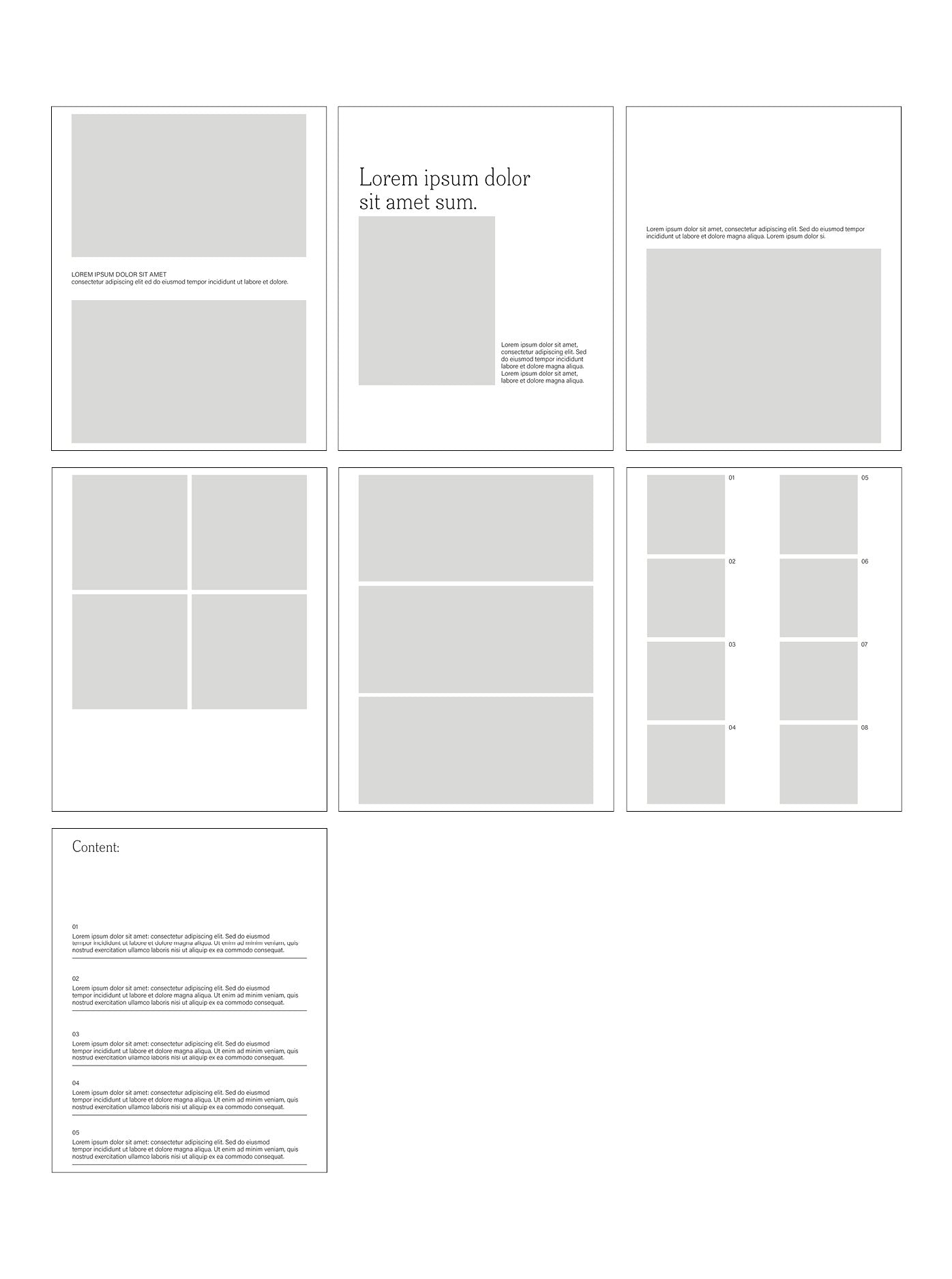 01_Design – Layouted Pages for Instagram Feed & Stories / 50 layoutet pages