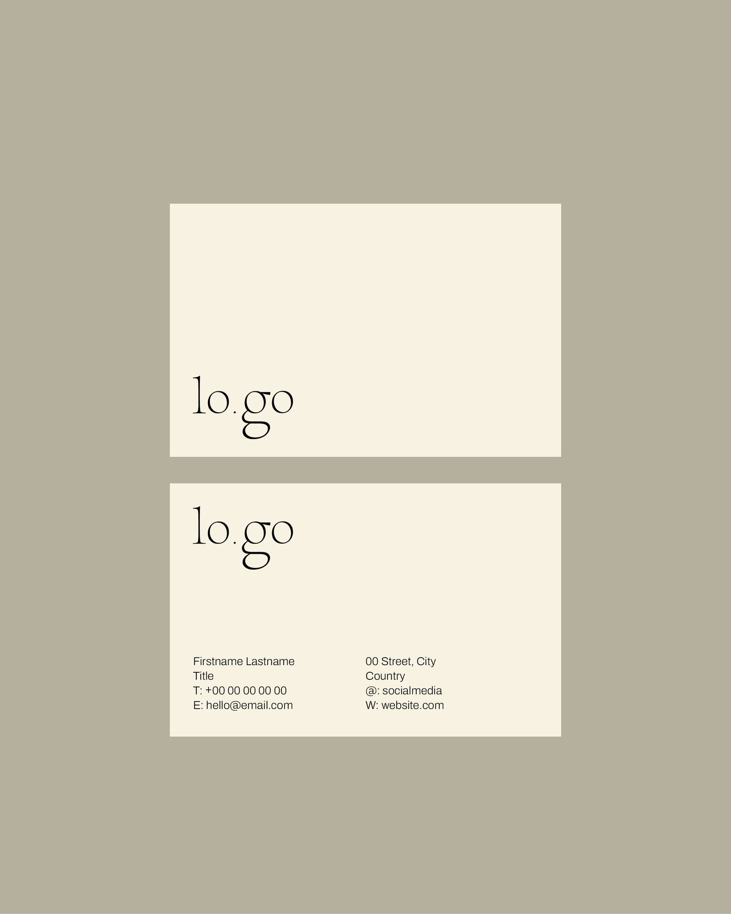 No. 02 Business Card Template
