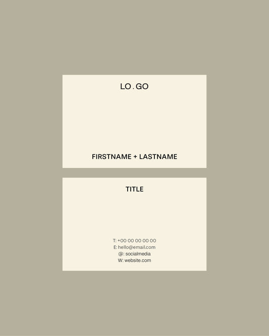 No. 03 Business Card Template