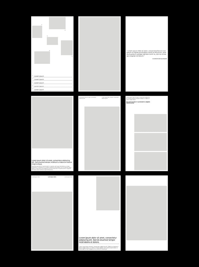 03_Design – Layouted Pages for Instagram Feed & Stories / 40 Layouted Pages