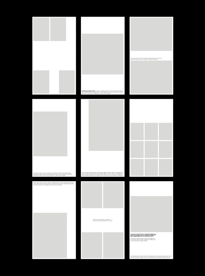 03_Design – Layouted Pages for Instagram Feed & Stories / 40 Layouted Pages