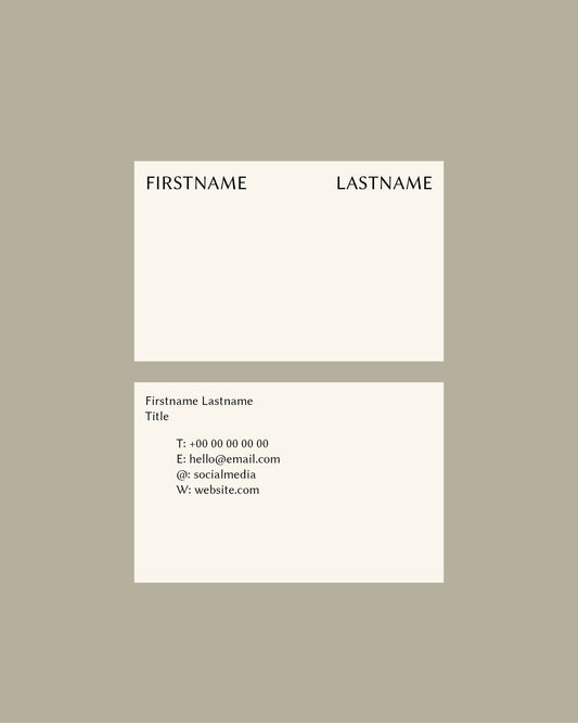 No. 04 Business Card Template