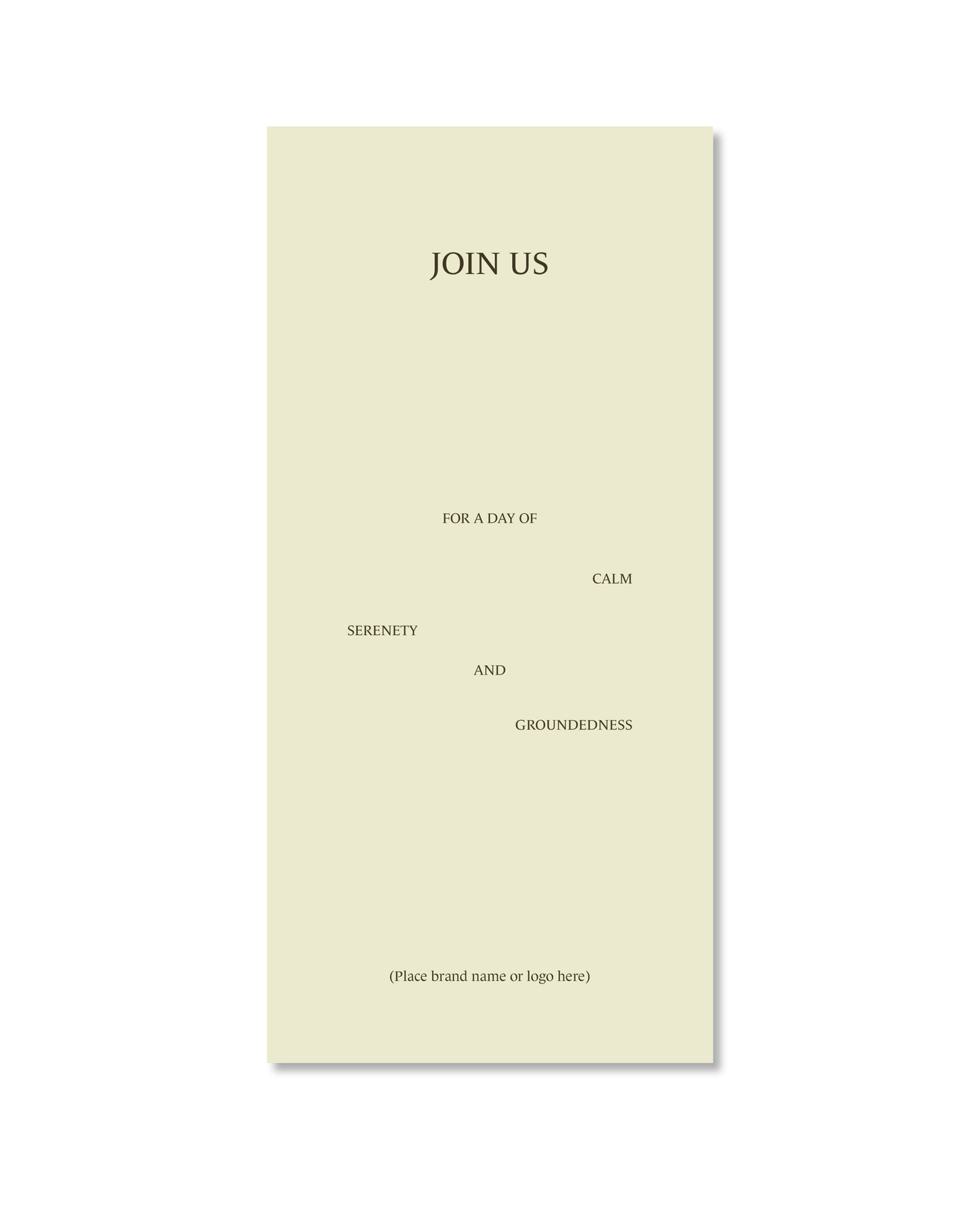 Event - Spaced words V1 M65 Flyer Template