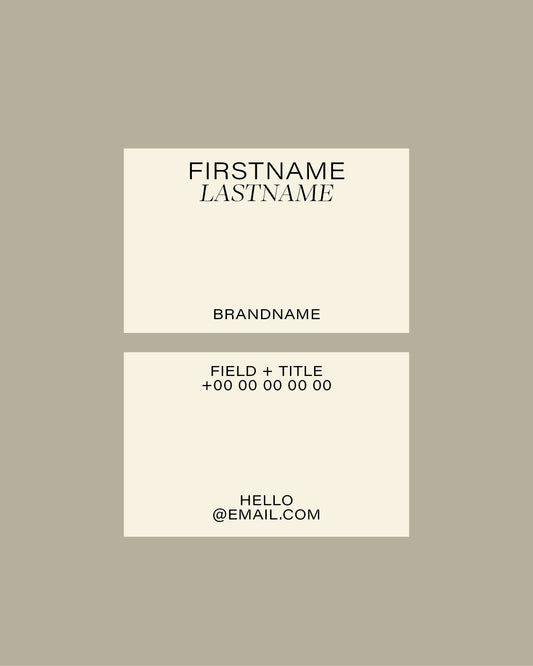 No. 12 Business Card Template