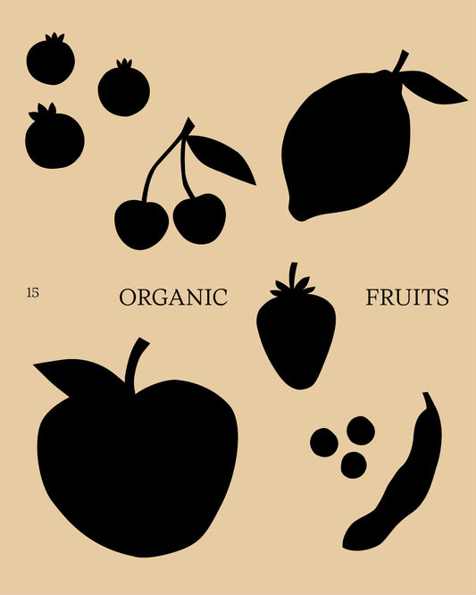 15 Organic Fruit Illustrations