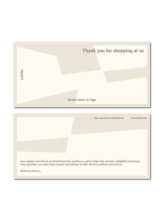 Abstract Edgy Shape Thank You M65-Flyer Template