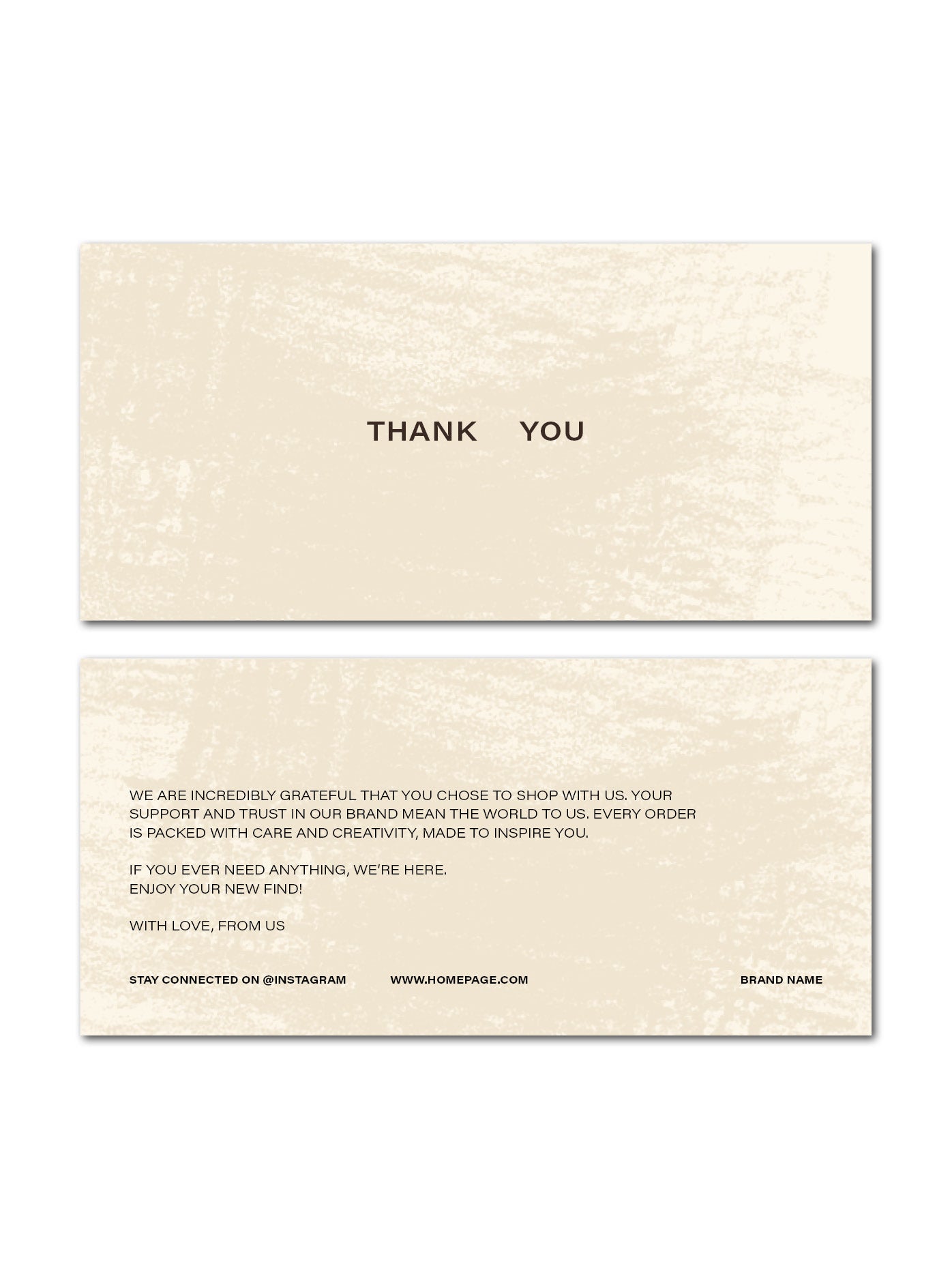 Thank You / Scratched Background / M65 Flyer Template