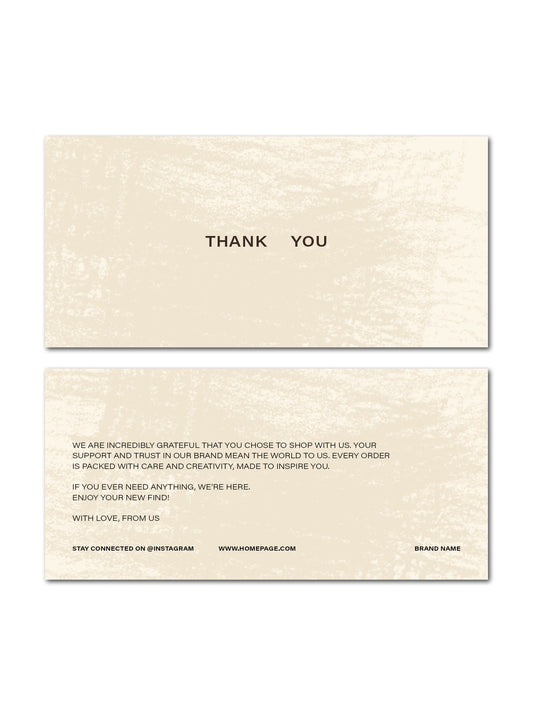 Thank You / Scratched Background / M65 Flyer Template