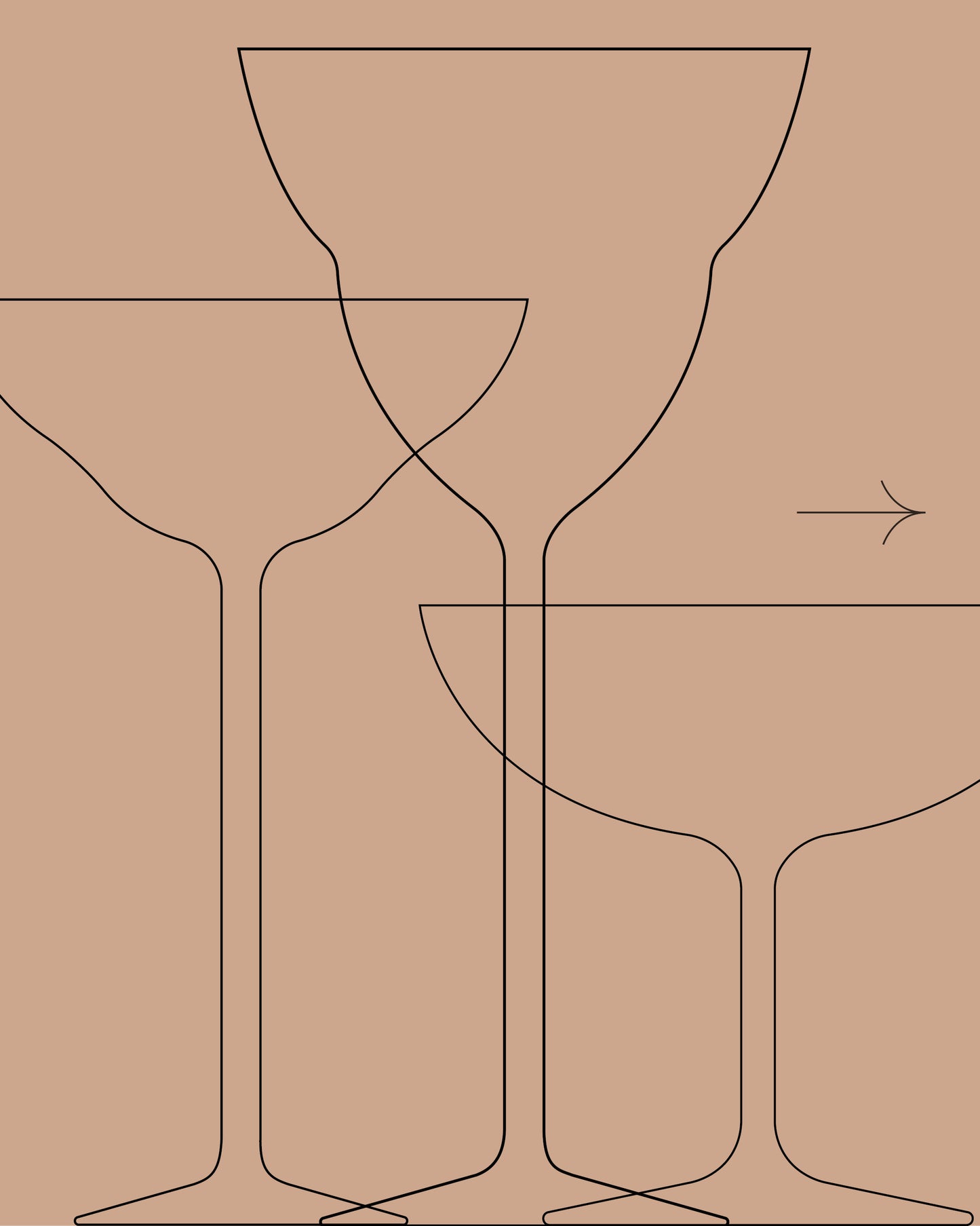 24 Minimalistic Cocktail Glasses