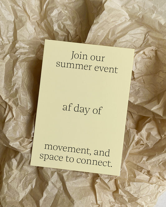 Oversized Typography with Space / A5 Flyer Template