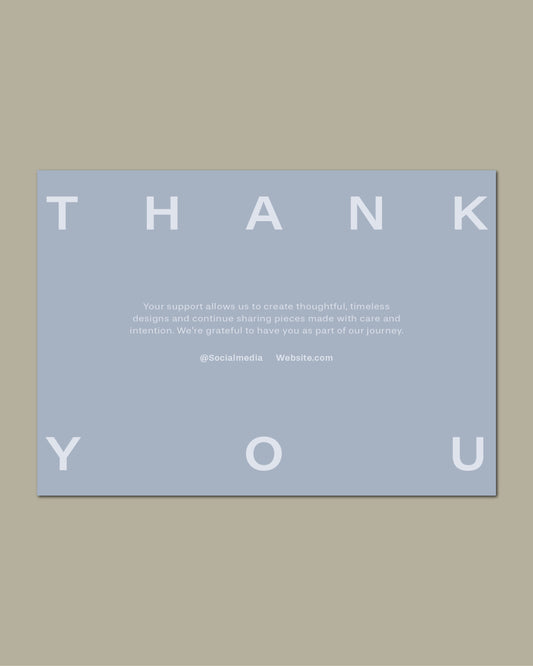 A6 Thank You Flyer Template – Text and Image – 148 x 105 mm