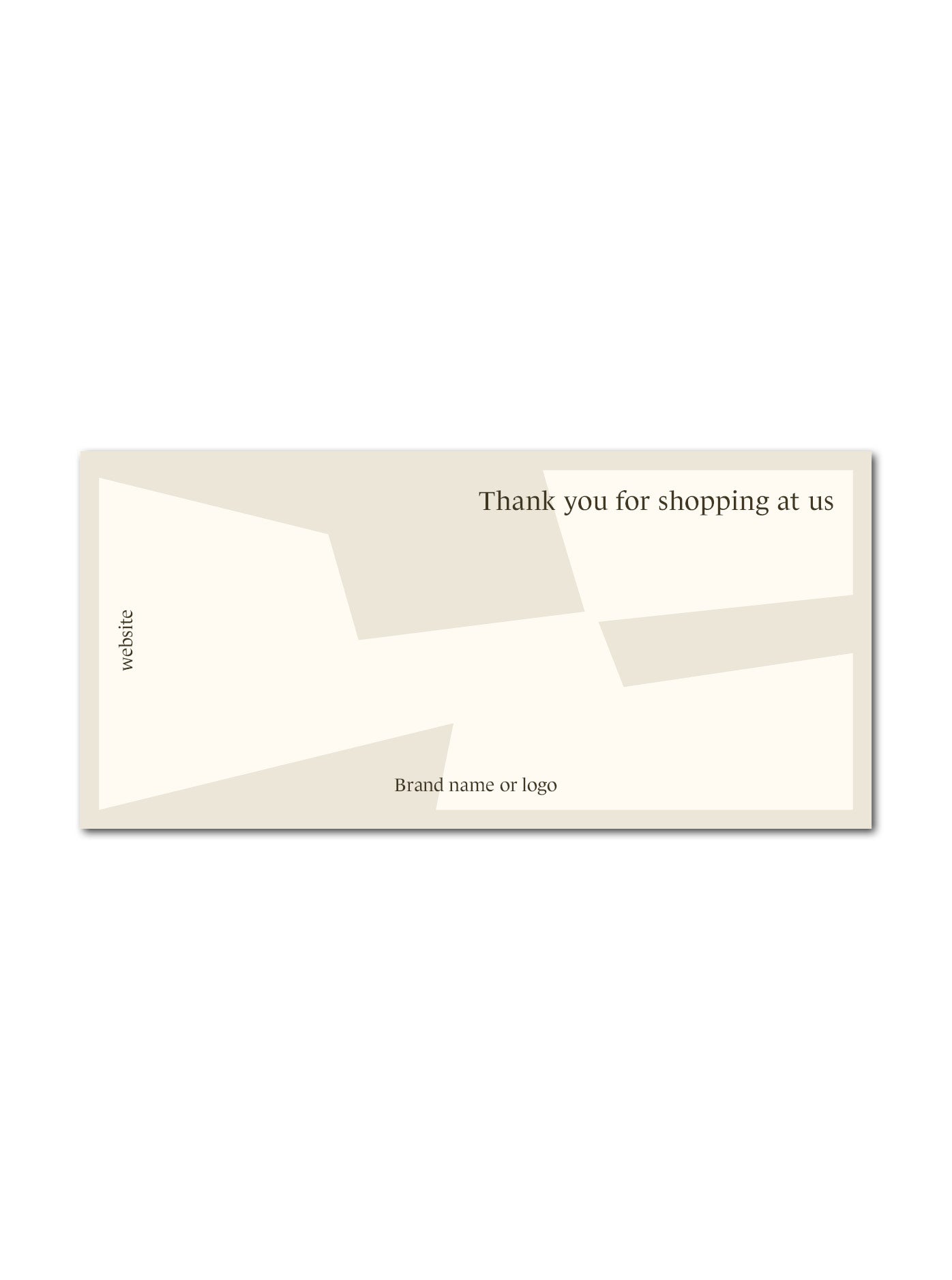 Abstract Edgy Shape Thank You M65-Flyer Template