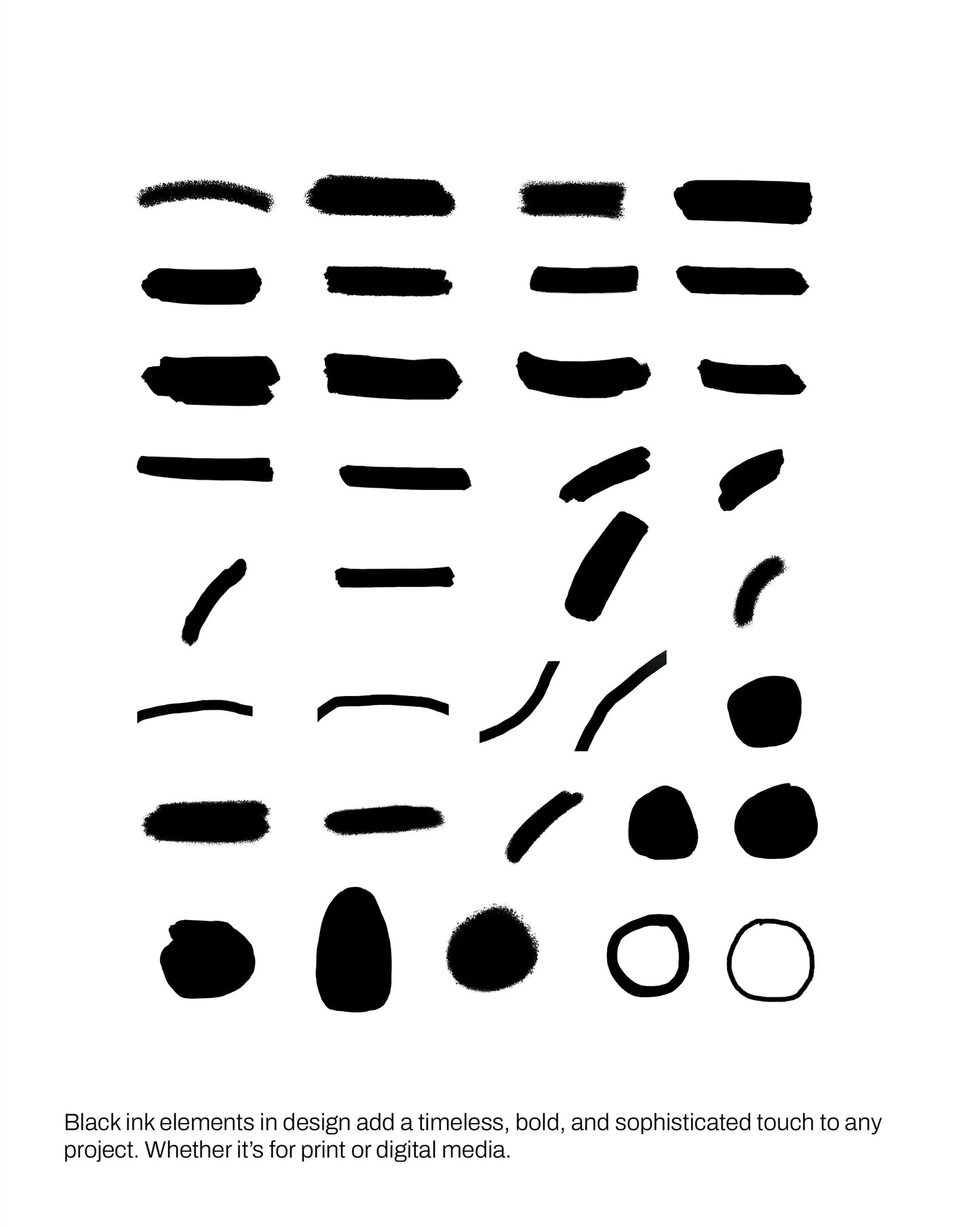 35 black ink elements