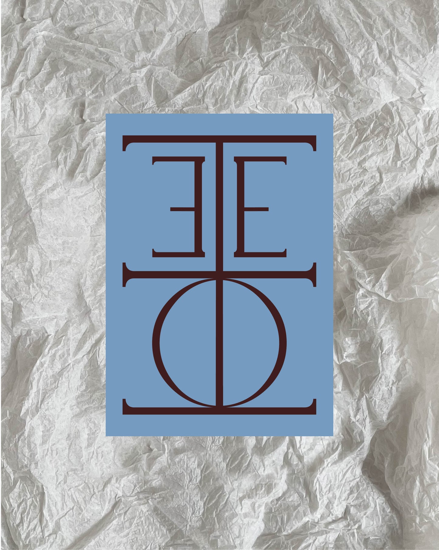 A6 HELLO Typographic Flyer with Image Box