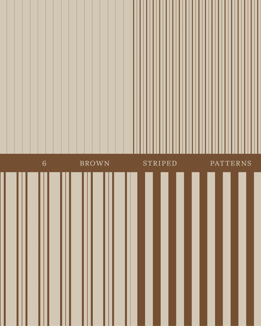 6 Brown Striped Patterns