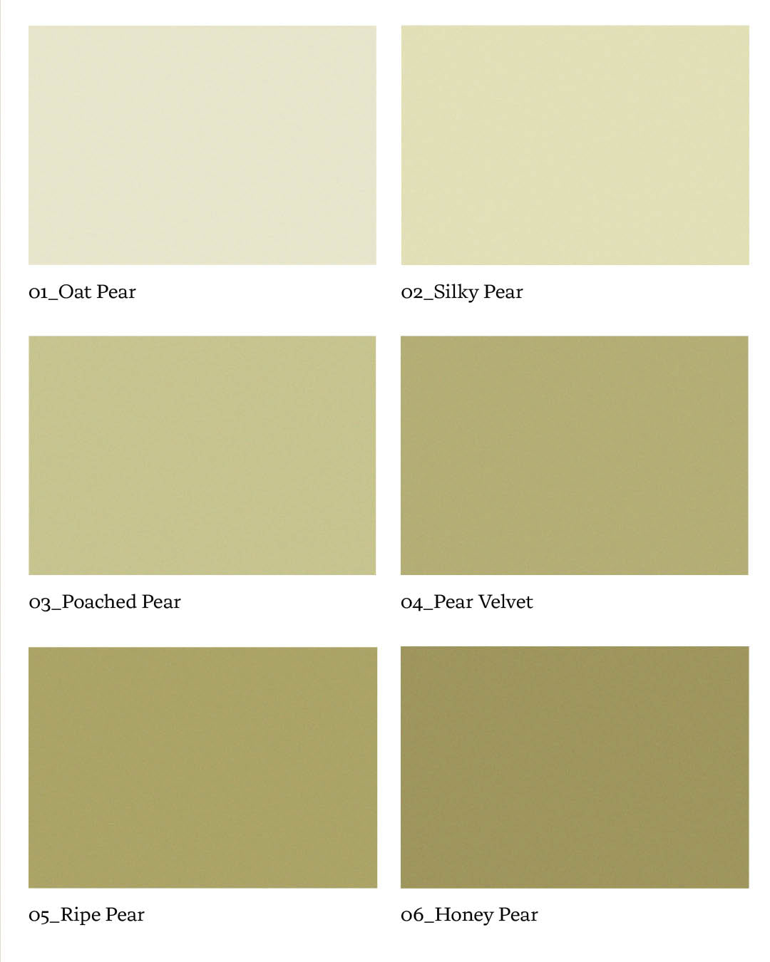 6 Creamed Pear Shades - Grained Backgrounds