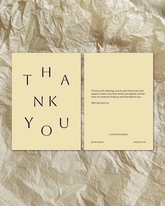 Thank you . Composed letters . a6 Flyer Template