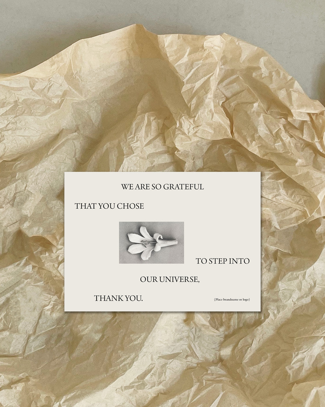 Thank You . Composed Text + Image . 3 Pages . A6 flyer template