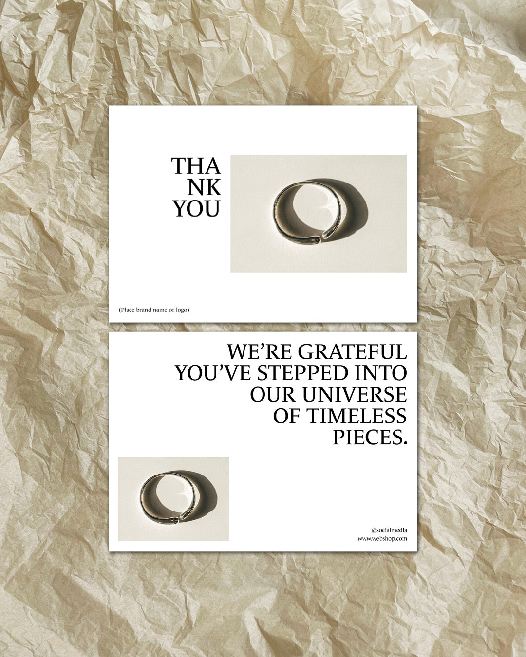 Thank you . Timeless and refined V3 . A6 Flyer Template