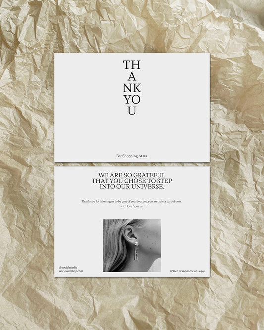 Thank you . Timeless and refined V2 . 3 Pages . A6 Flyer Template