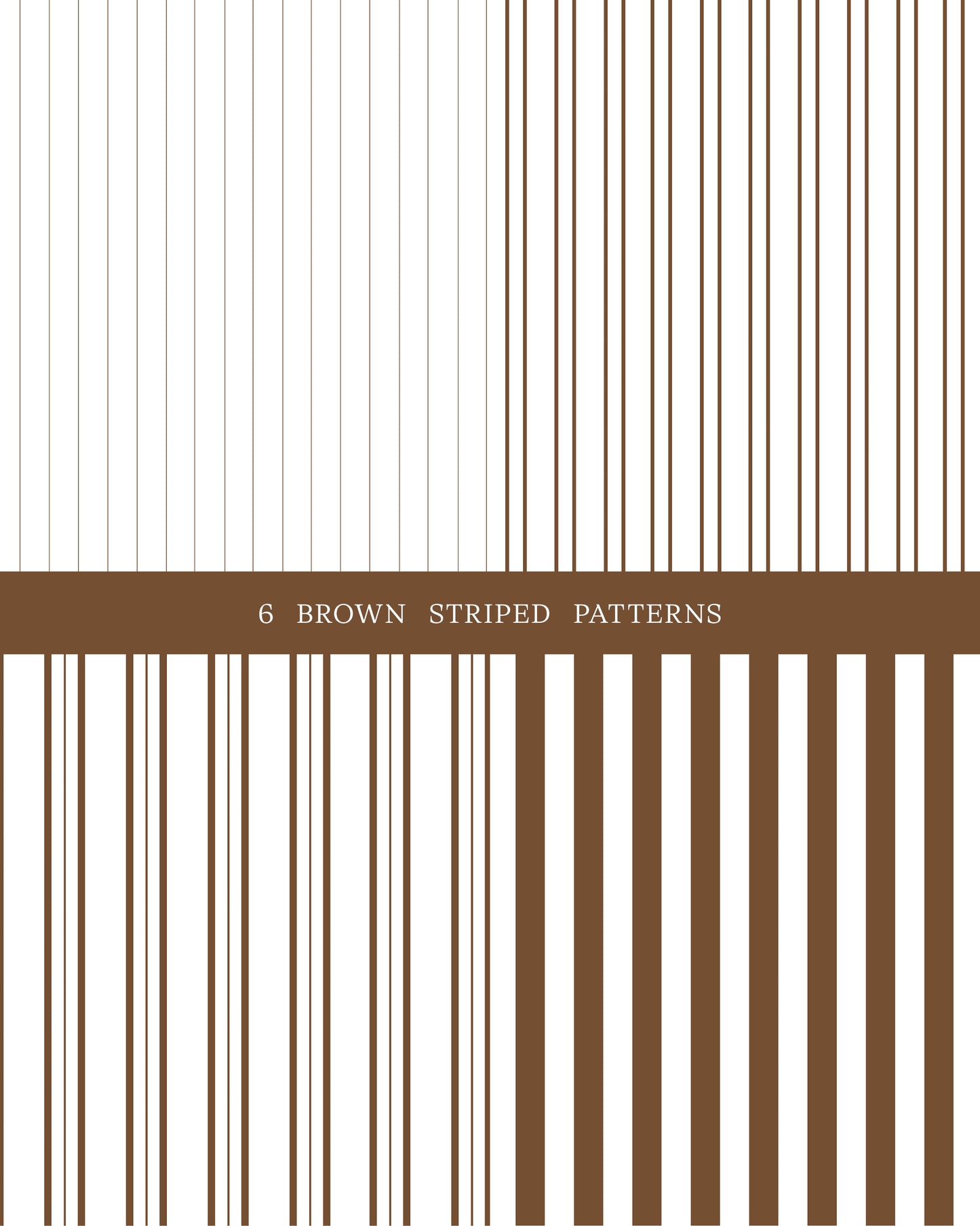 6 Brown Striped Patterns