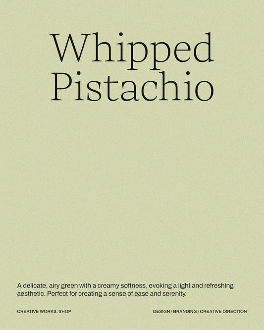 6 Pistachio Green Shades Grain Background