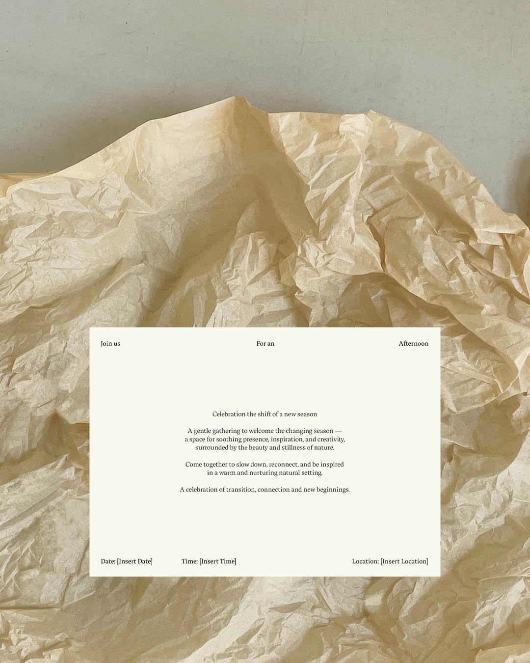 A6 Event Flyer - You are invited - Spaced + Image