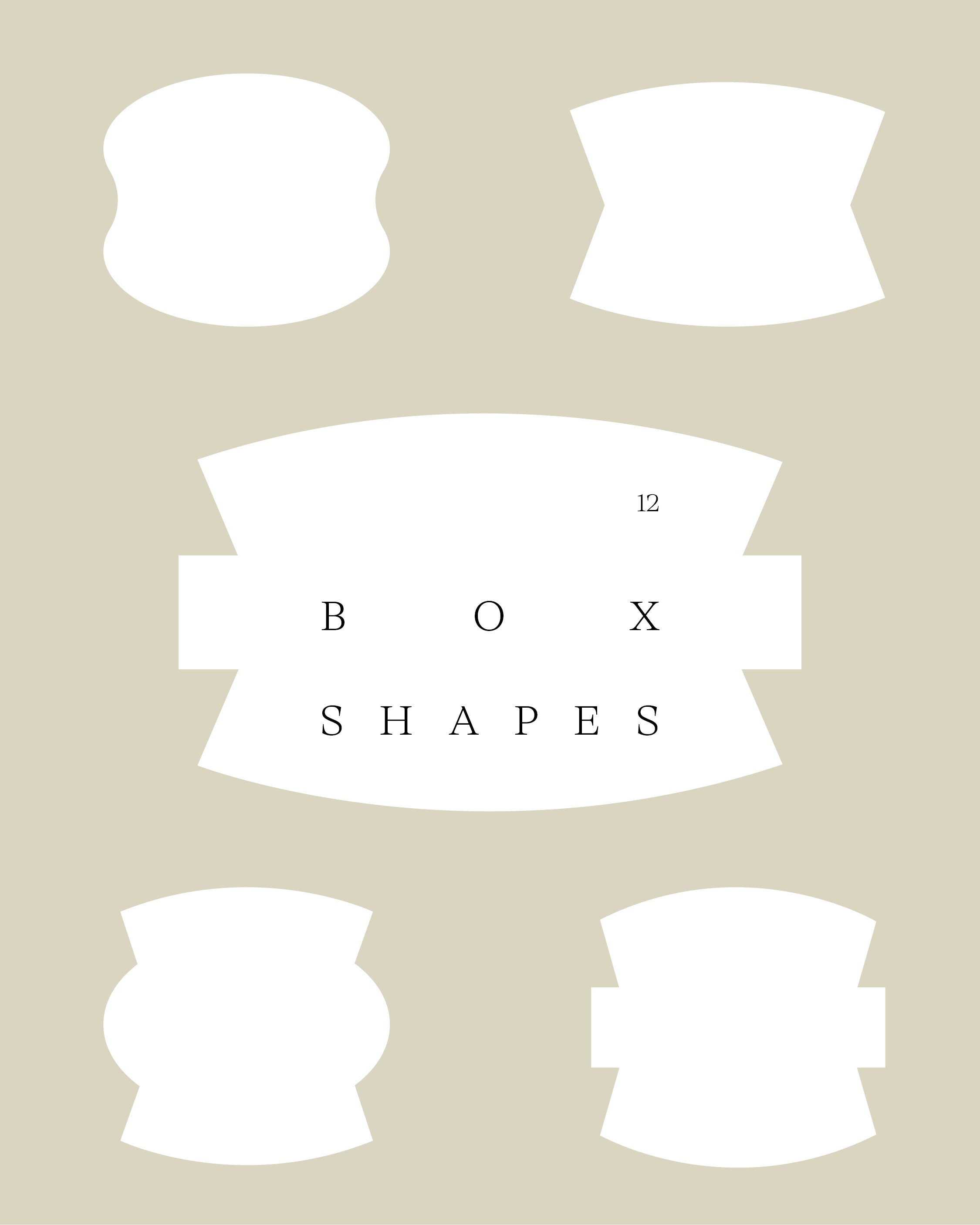 12 Box Shapes – CREATIVE WORKS. STUDIO