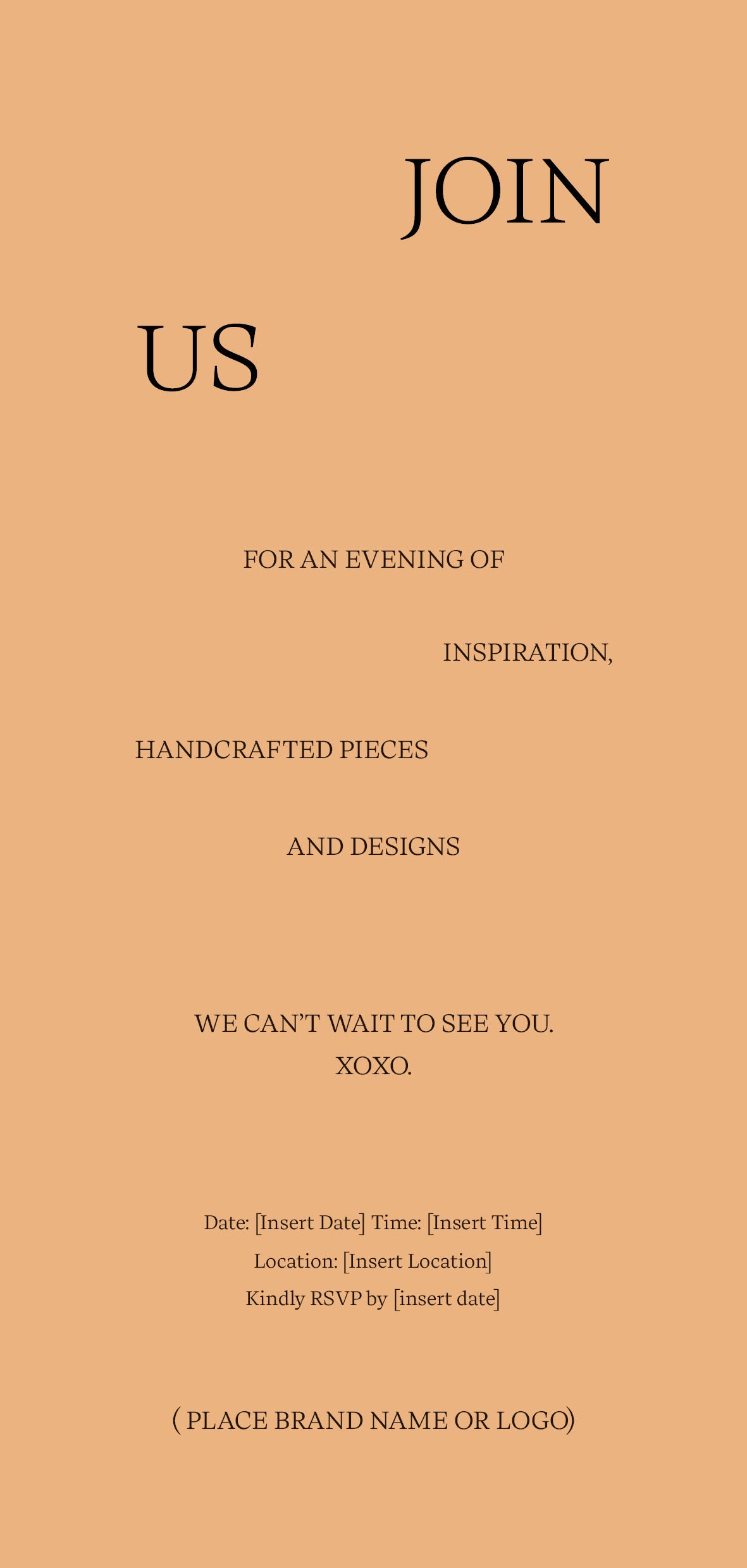 Event Flyer Template- Spaced Words V3