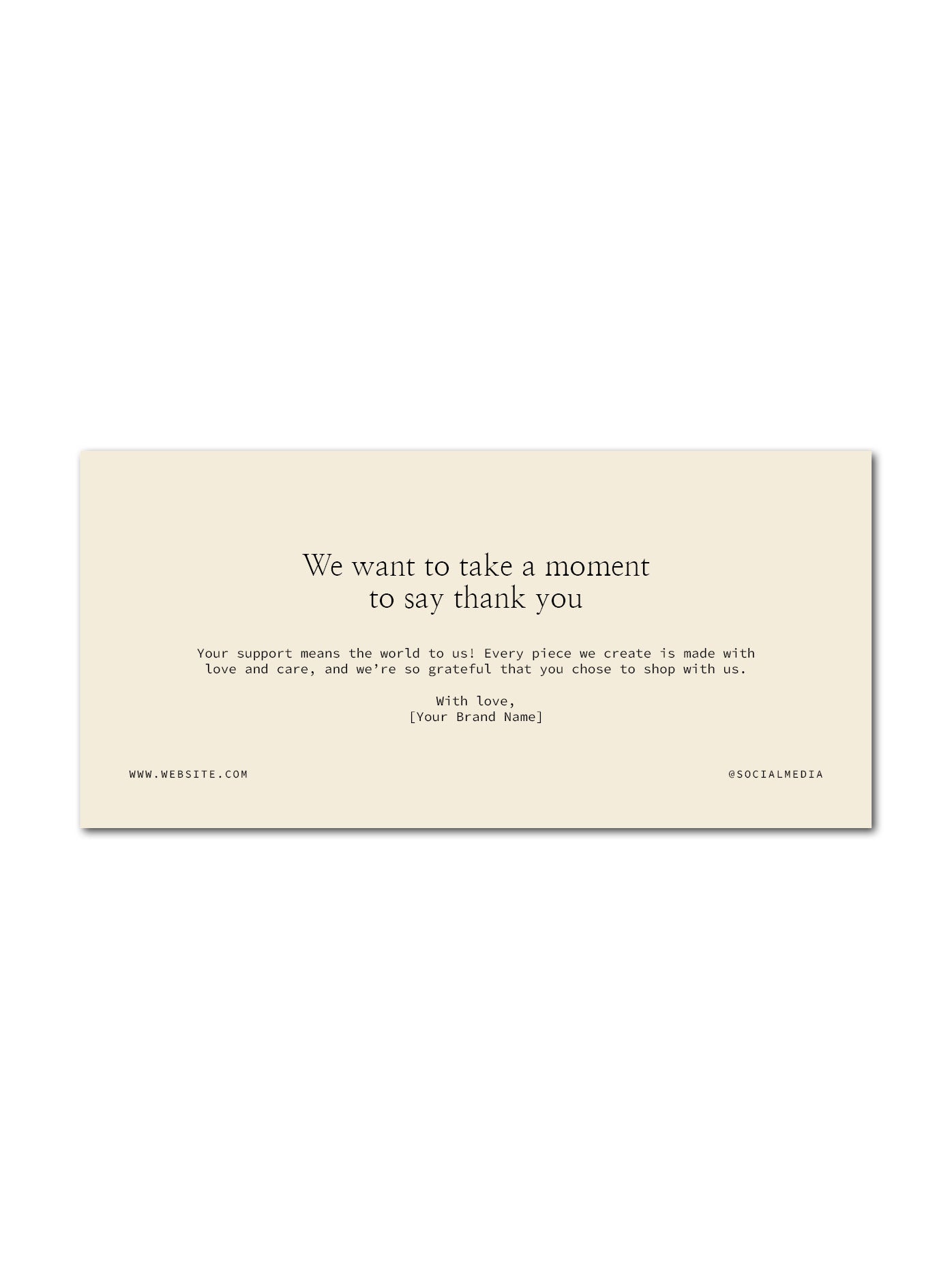 From Us to You Minimalistic Typography