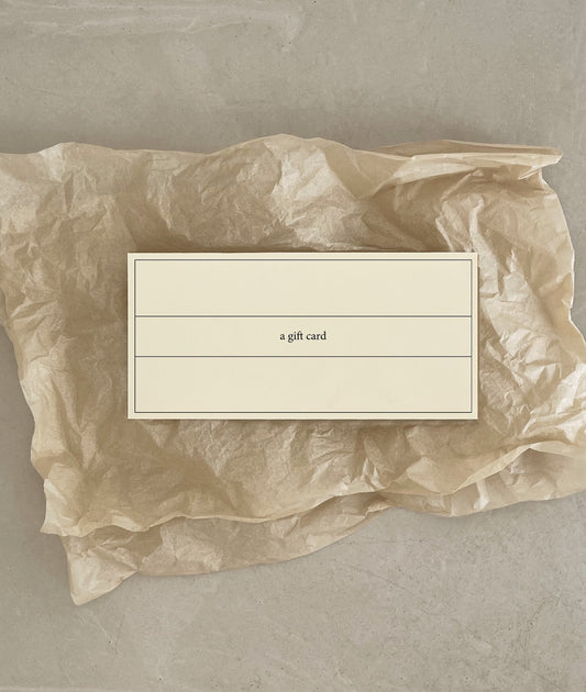 Gift Card Divided – Thin Elongated Lines