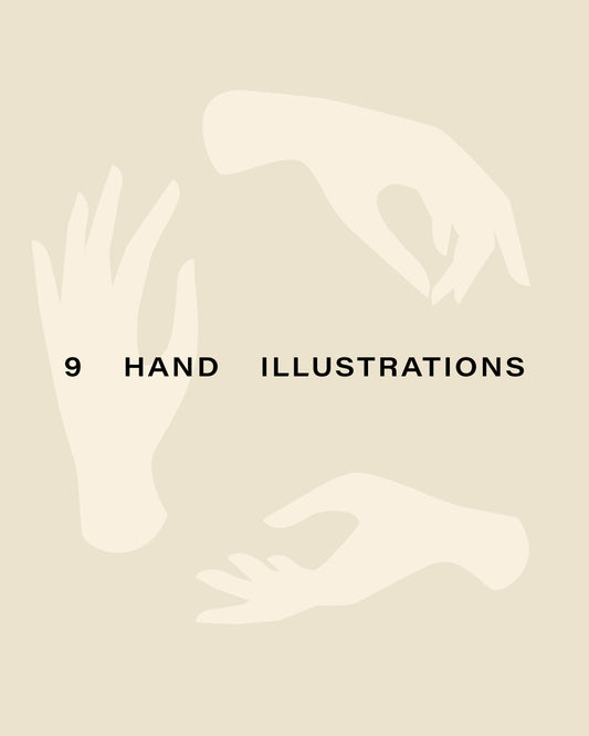 9 hand illustrations