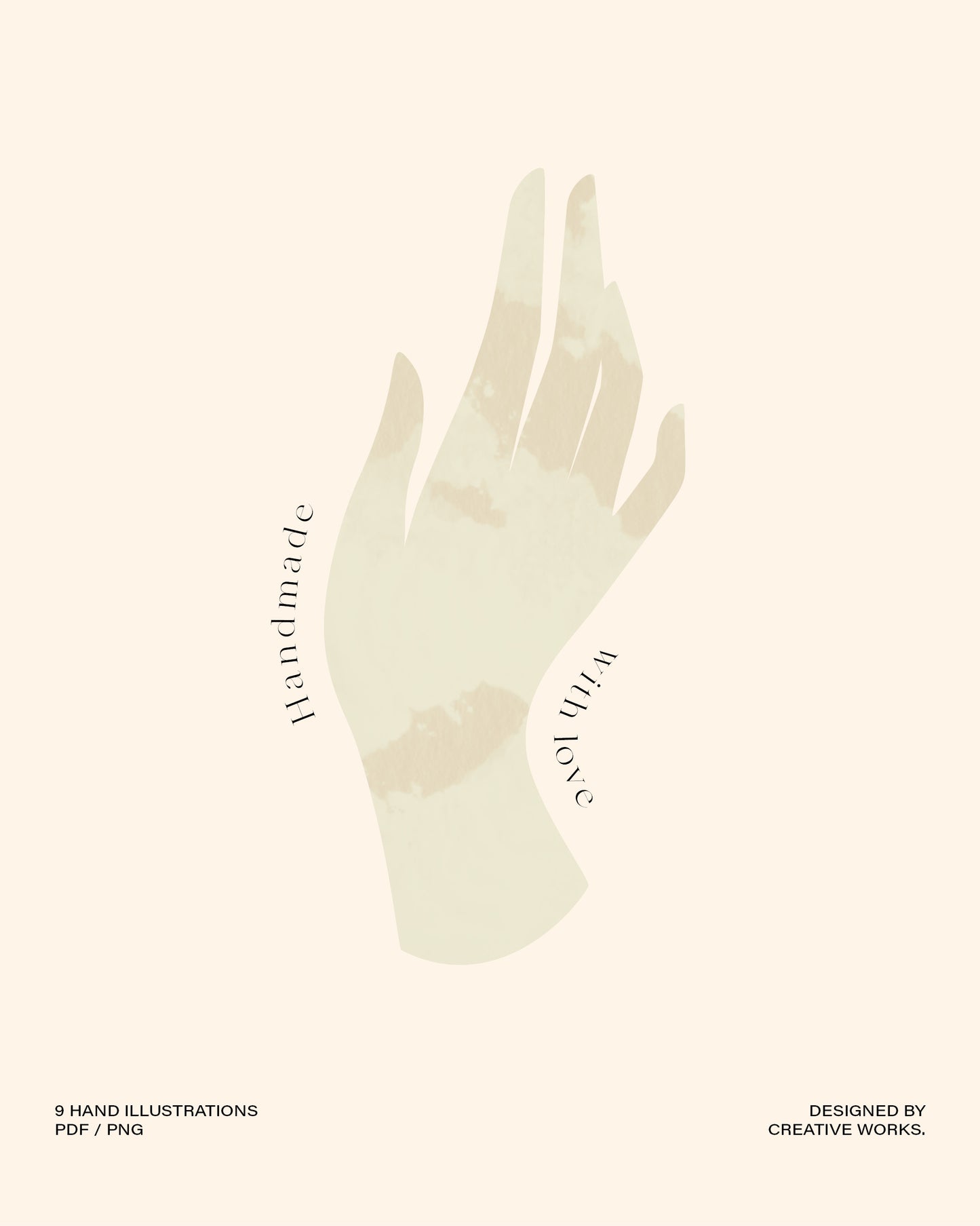 9 hand illustrations