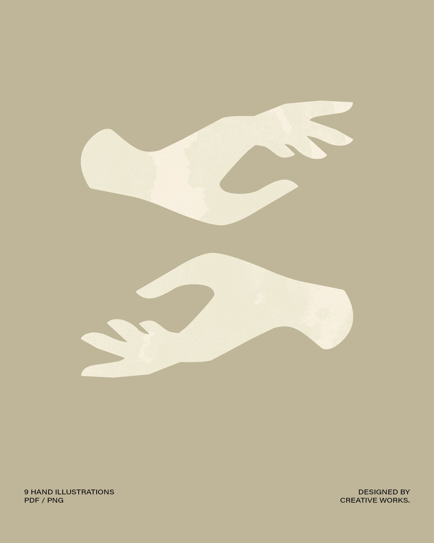 9 hand illustrations
