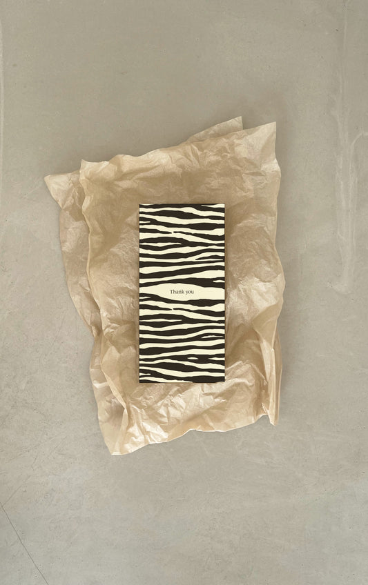 Thank you 100x210mm M65 Flyer Zebra print