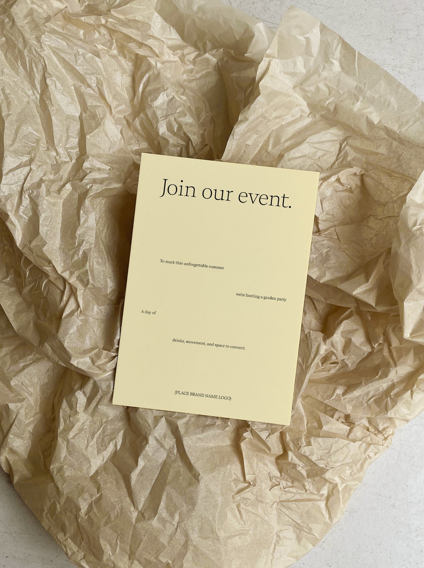 Event Spaced Typography / A5 Flyer Template