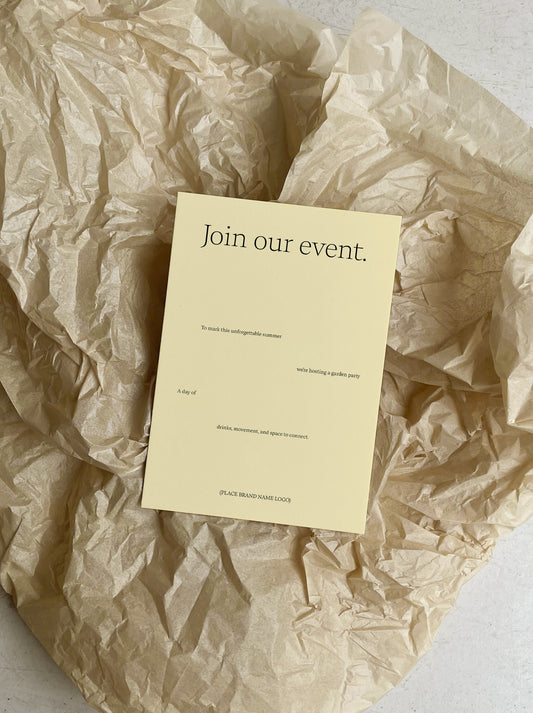 Event Spaced Typography / A5 Flyer Template