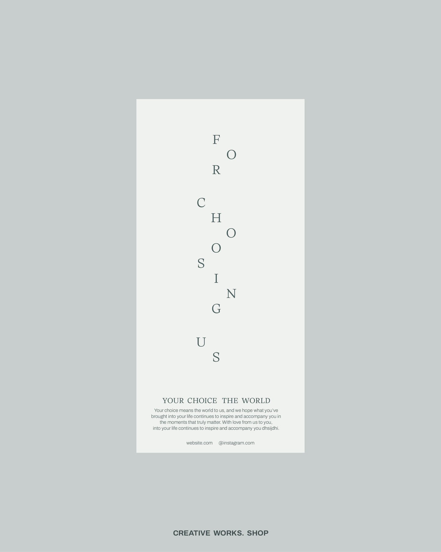 Thank you . Spaced letters + Image V2 . M65 Flyer Template