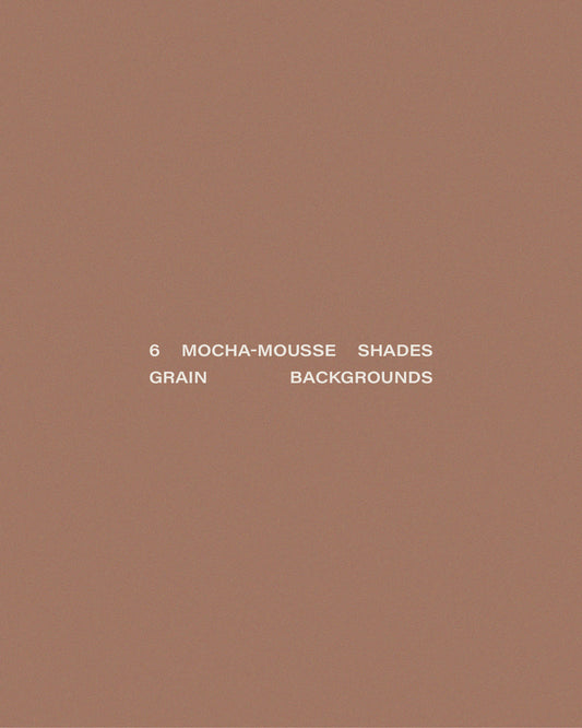 6 Mocha-Mousse Shades: Aesthetic Grain Backgrounds