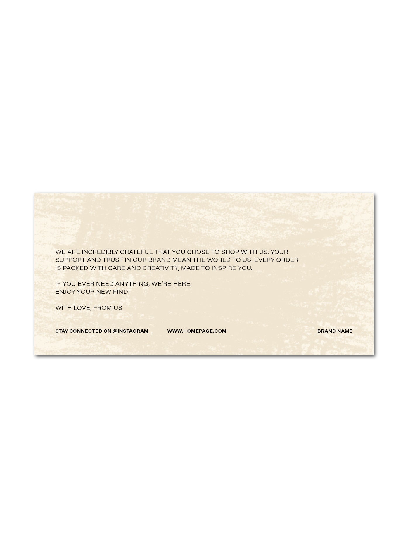 Thank You / Scratched Background / M65 Flyer Template