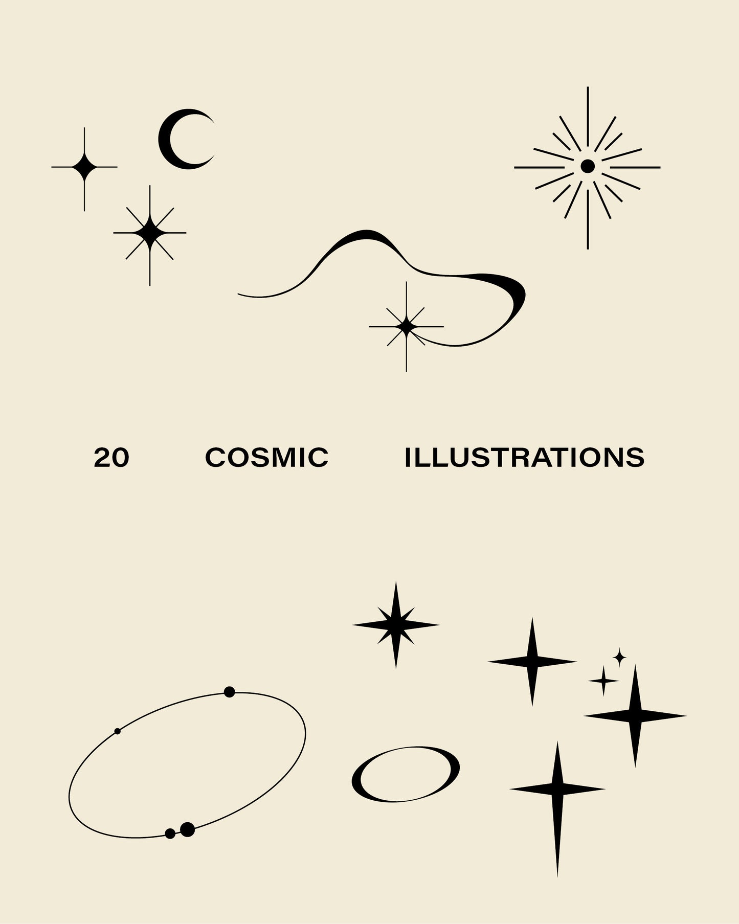 20 Cosmic Icon Illustrations