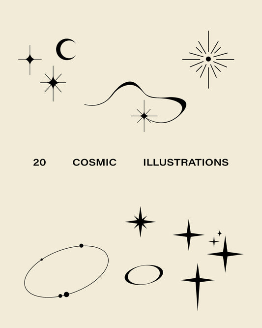 20 Cosmic Icon Illustrations