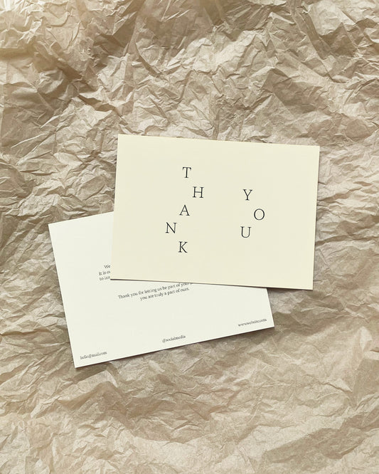 THANK YOU — A Lettering Composition