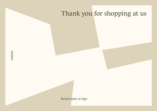 Thank You / Edgy Shape / A6 Flyer Template