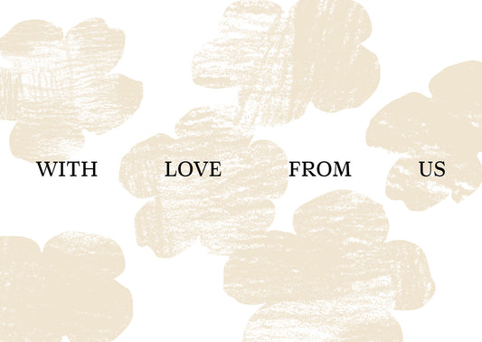 With Love / Scratched Flowers / A6 Flyer Template