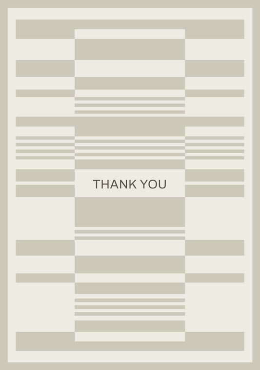 Thank You / Striped Patterns / A5 Flyer Template