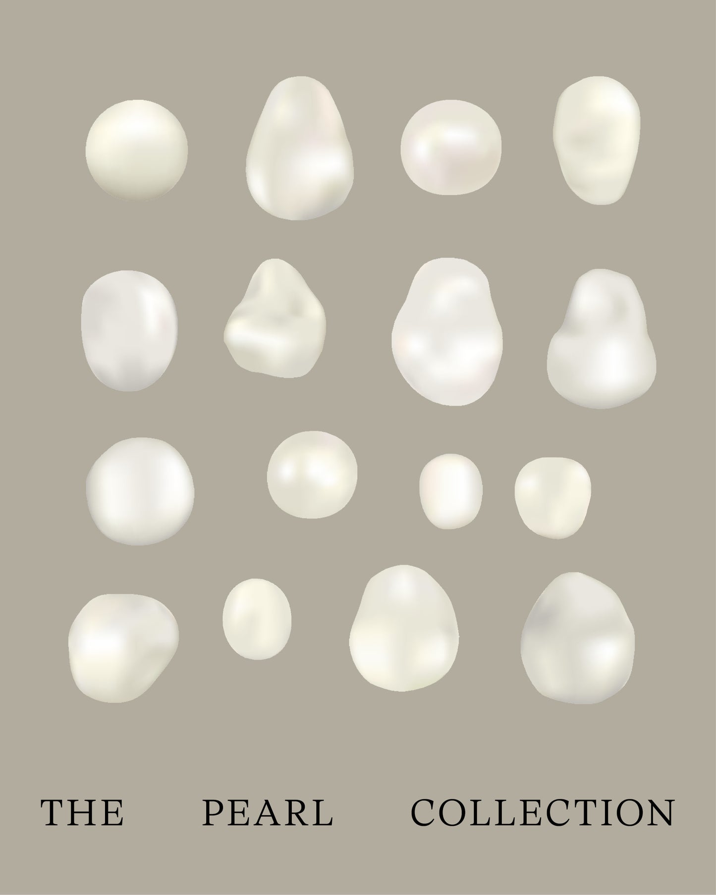 THE PEARL COLLECTION / 16 Freshwater pearls